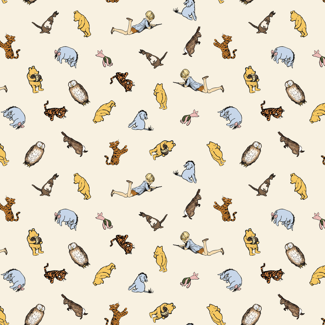 COMING SOON - Winnie the Pooh Characters Cream by Echo Park Paper Co.