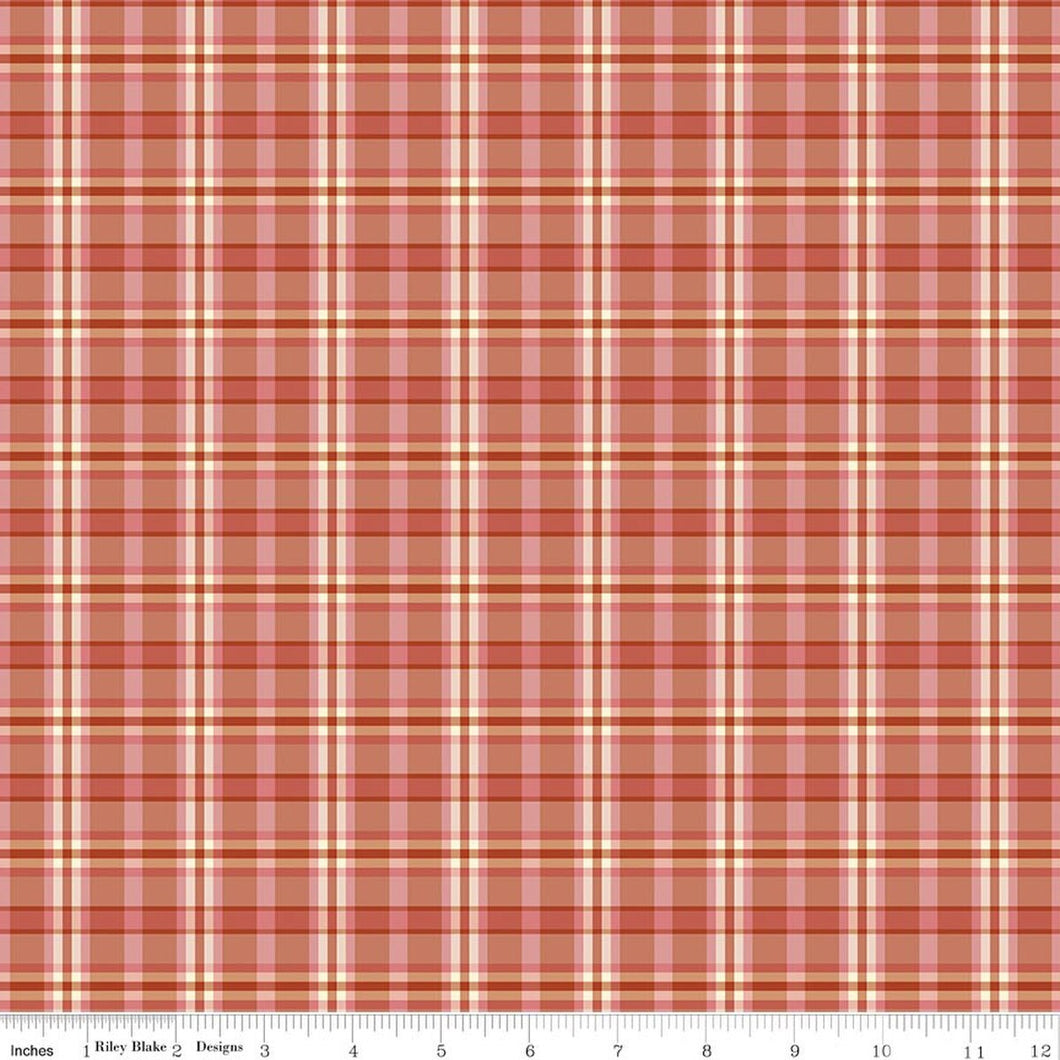 COMING SOON - A Spoonful of Sugar Plaid Poppins Apricot by Jennifer Long