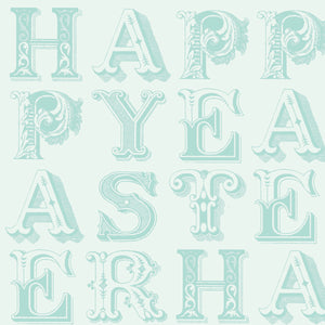 COMING SOON - Egg Hunt Happy Easter Blender Aqua by J. Wecker Frisch