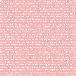 COMING SOON - Egg Hunt Empty Tomb Text Pink by J. Wecker Frisch