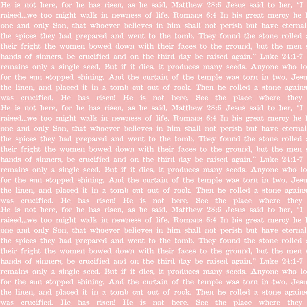 COMING SOON - Egg Hunt Empty Tomb Text Pink by J. Wecker Frisch