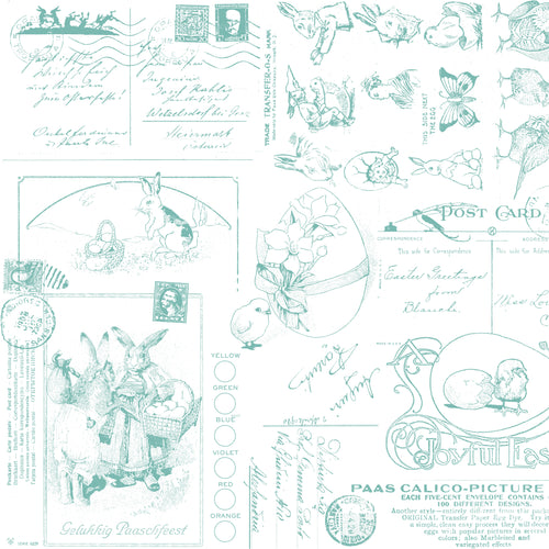 COMING SOON - Egg Hunt Easter Post Aqua by J. Wecker Frisch