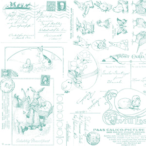 COMING SOON - Egg Hunt Easter Post Aqua by J. Wecker Frisch
