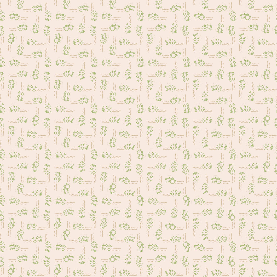 COMING SOON - Farmer's Daughter Tractors Background Thyme by Lori Holt