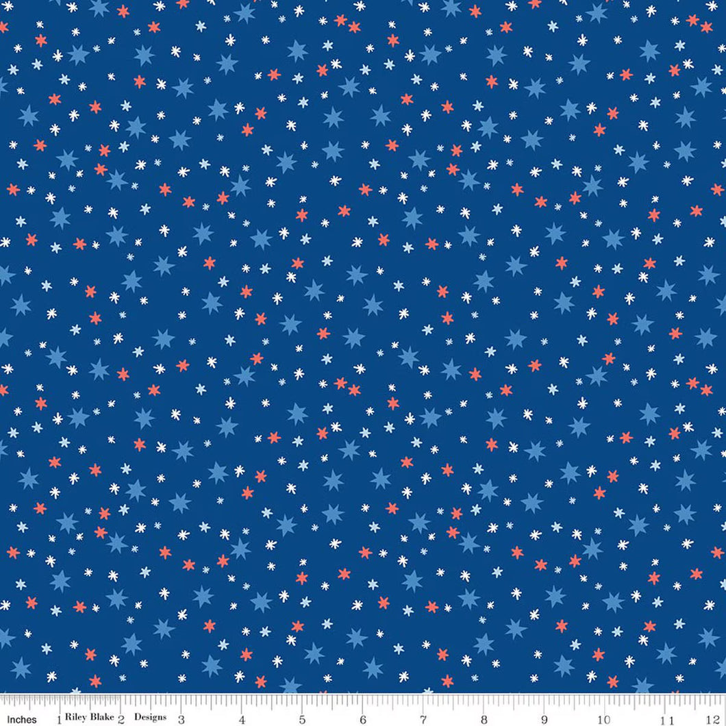 COMING SOON - Firecracker Stars Blue by My Mind's Eye