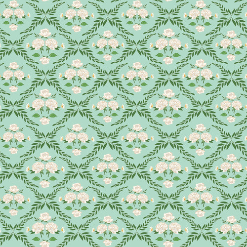 COMING SOON - Correspondence Trellis Damask Mint by Beverly McCullough