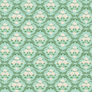 COMING SOON - Correspondence Trellis Damask Mint by Beverly McCullough