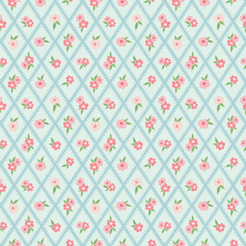 COMING SOON - Correspondence Stitched Flowers Washed Denim by Beverly McCullough