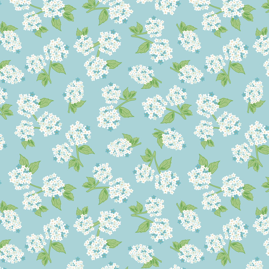 COMING SOON - Correspondence Hydrangeas Aqua by Beverly McCullough