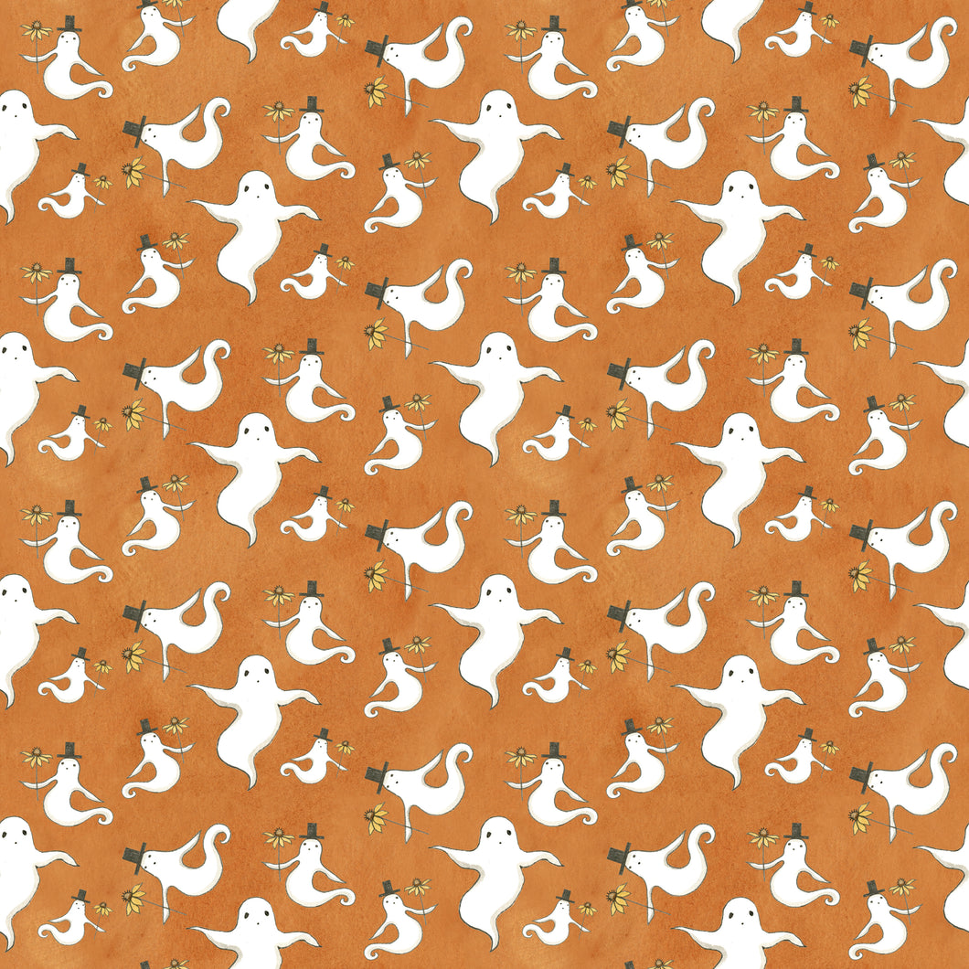 COMING SOON - Spooky Ghosts Orange by Teresa Kogut