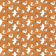 Spooky Ghosts Orange by Teresa Kogut