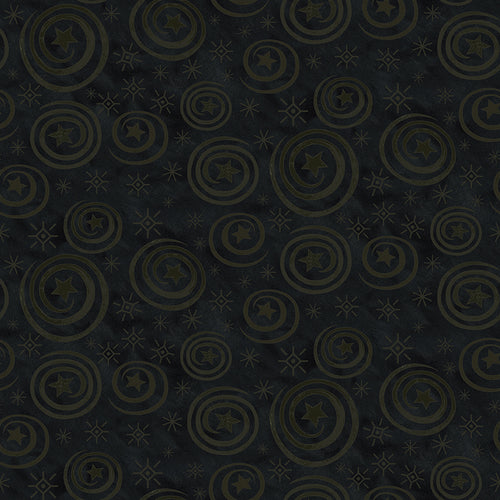 COMING SOON - Spooky Stars and Swirls Black by Teresa Kogut