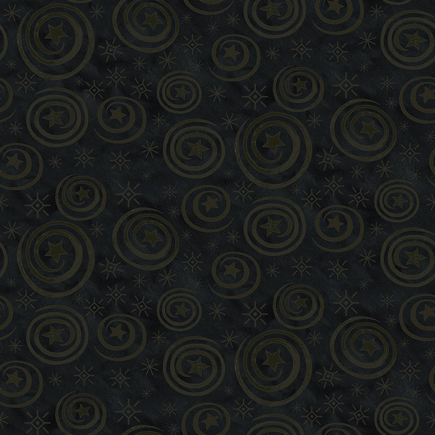 COMING SOON - Spooky Stars and Swirls Black by Teresa Kogut