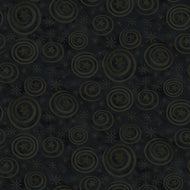 Spooky Stars and Swirls Black by Teresa Kogut
