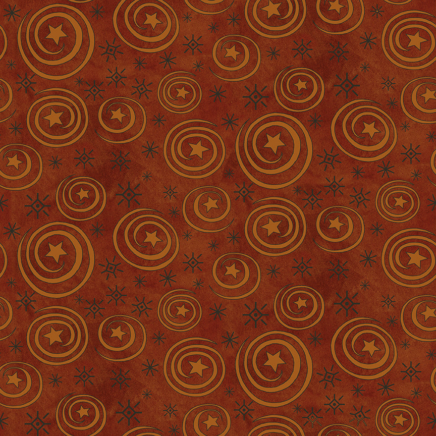 COMING SOON - Spooky Stars and Swirls Rusty Oak by Teresa Kogut