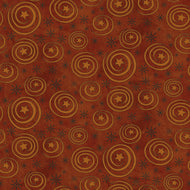 Spooky Stars and Swirls Rusty Oak by Teresa Kogut