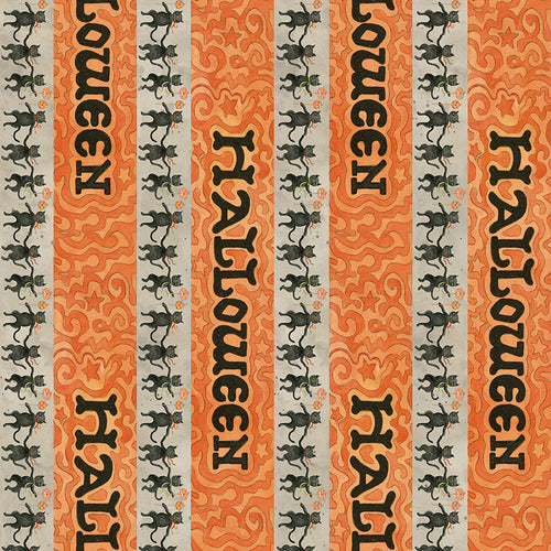 COMING SOON - Spooky Halloween Stripe Gray by Teresa Kogut