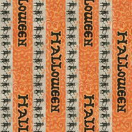 Spooky Halloween Stripe Gray by Teresa Kogut