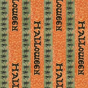 COMING SOON - Spooky Halloween Stripe Green by Teresa Kogut