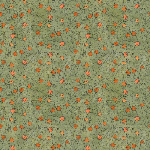 COMING SOON - Spooky Pumpkins Green by Teresa Kogut
