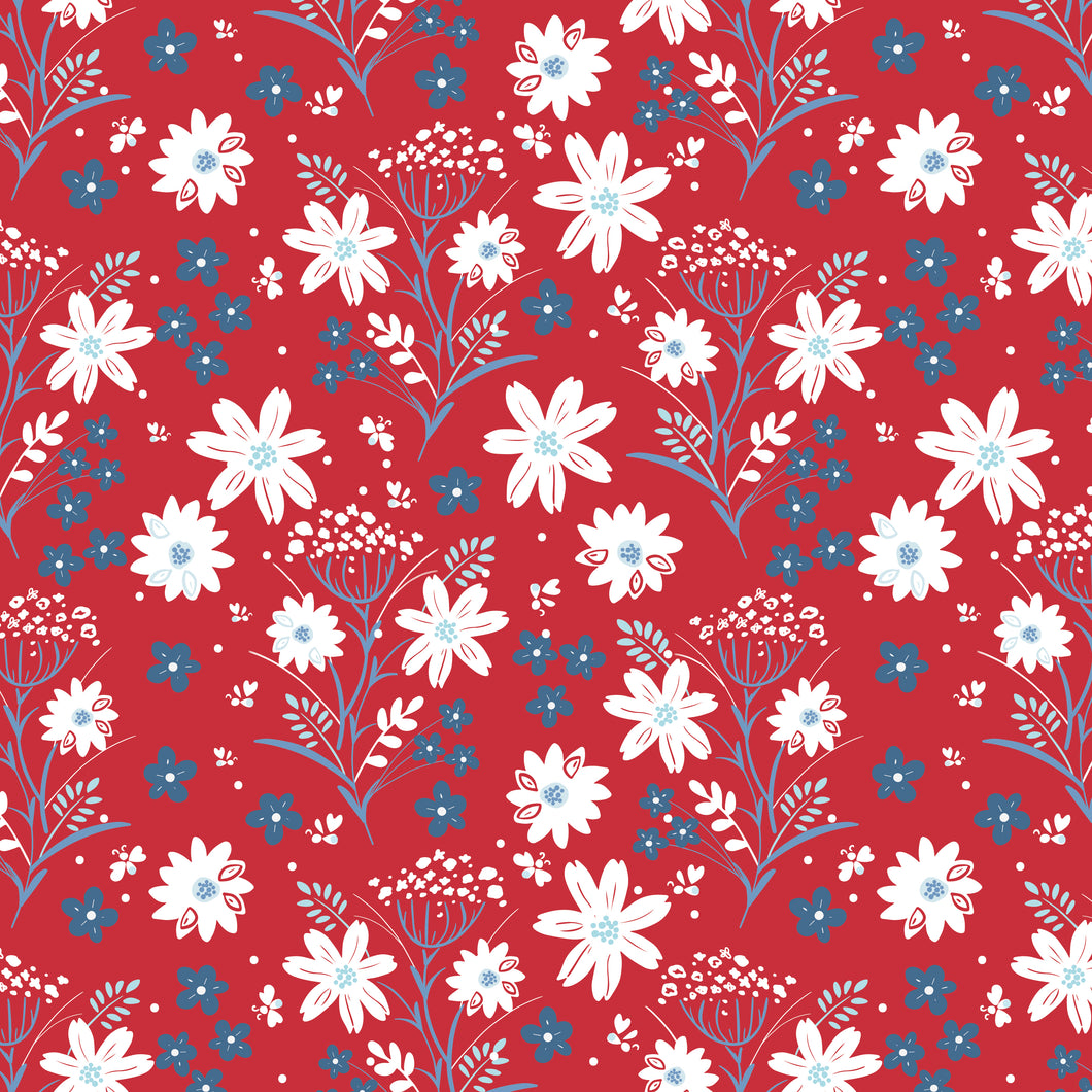 COMING SOON - Firework Fields Main Red by Gracey Larson