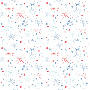 COMING SOON - Firework Fields Fireworks White by Gracey Larson