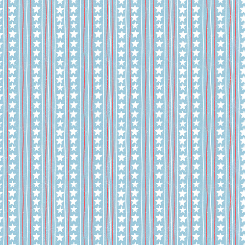 COMING SOON - Firework Fields Stars and Stripes Blue by Gracey Larson