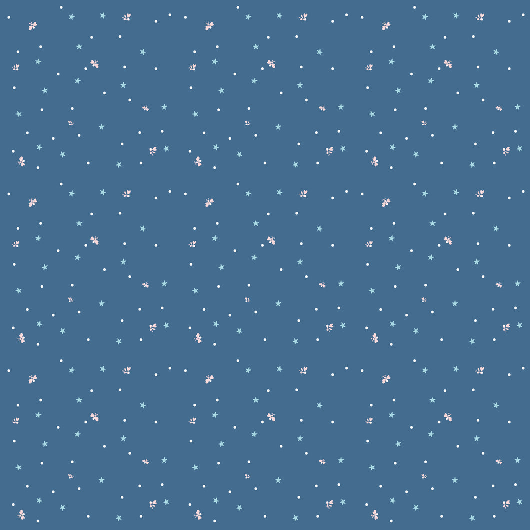 COMING SOON - Firework Fields Fireflies Coastal Blue by Gracey Larson