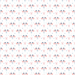 COMING SOON - Firework Fields Flags White by Gracey Larson
