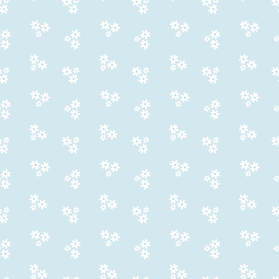 COMING SOON - Firework Fields Floral Light Blue by Gracey Larson