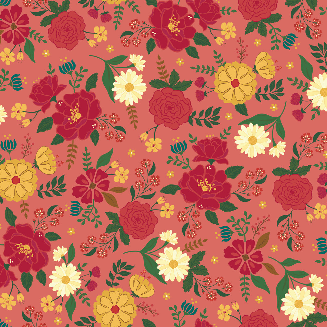 COMING SOON - Orchard House Main Coral by Heather Peterson