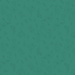 COMING SOON - Orchard House Sketch Floral Teal by Heather Peterson