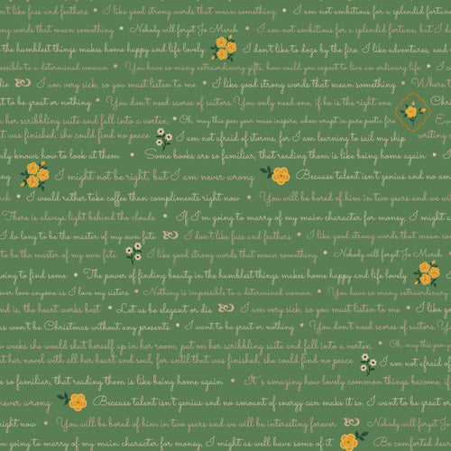 COMING SOON - Orchard House Text Green by Heather Peterson