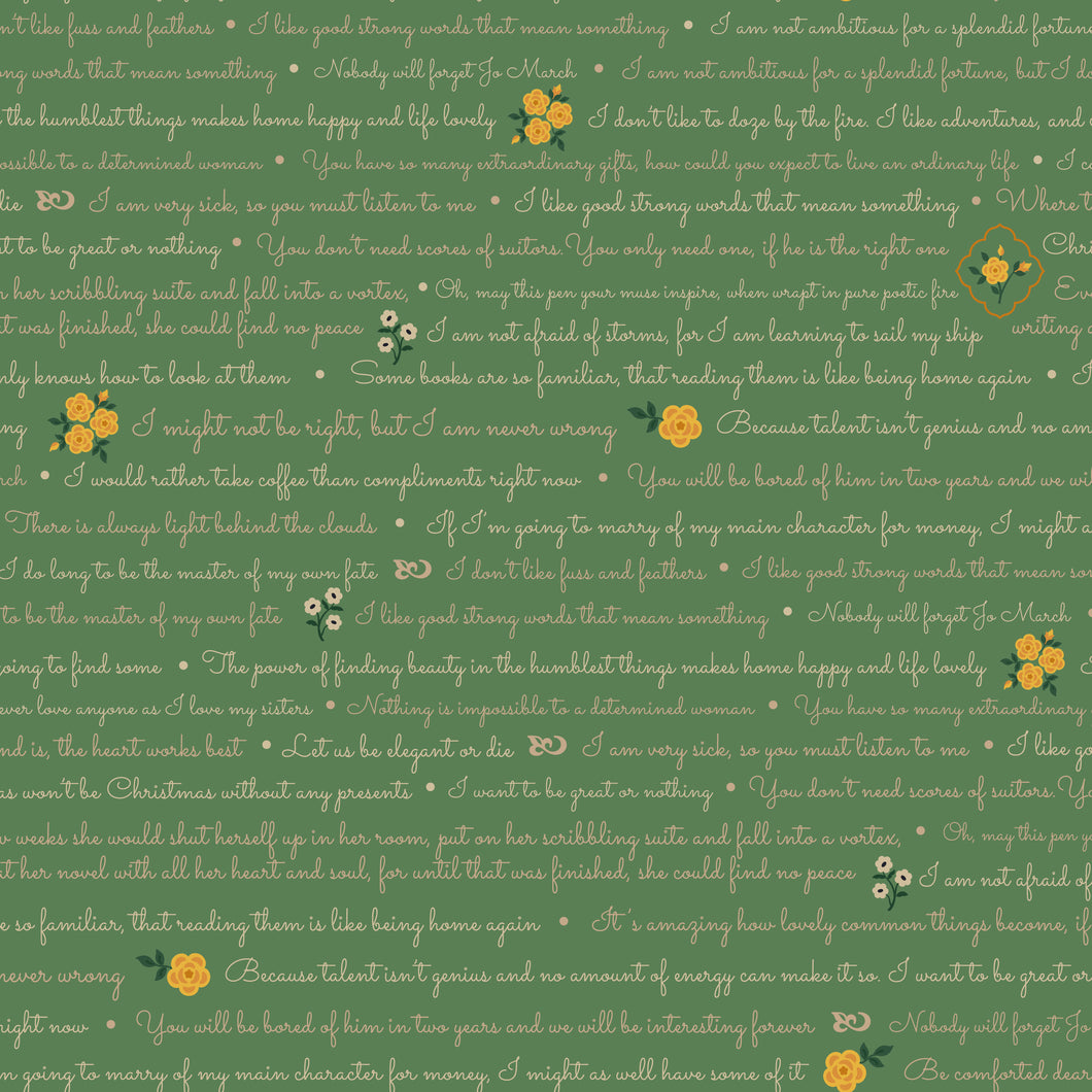 COMING SOON - Orchard House Text Green by Heather Peterson