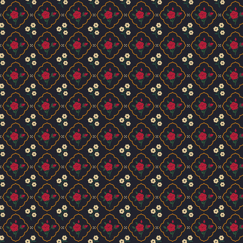COMING SOON - Orchard House Medallions Black by Heather Peterson