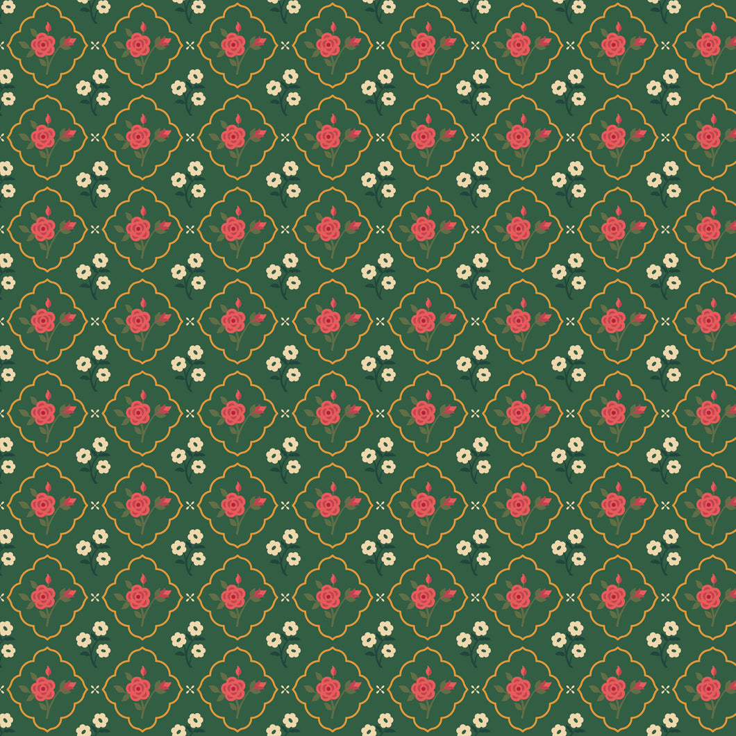 COMING SOON - Orchard House Medallions Green by Heather Peterson