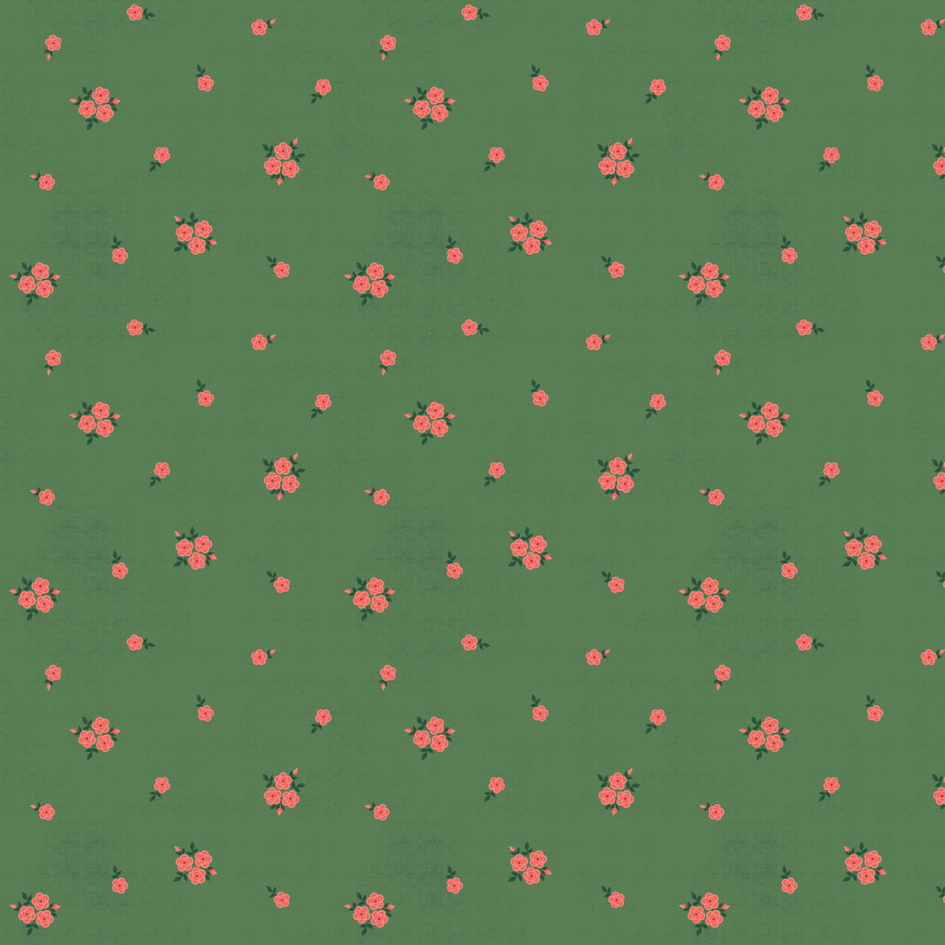 COMING SOON - Orchard House Rose Clusters Green by Heather Peterson