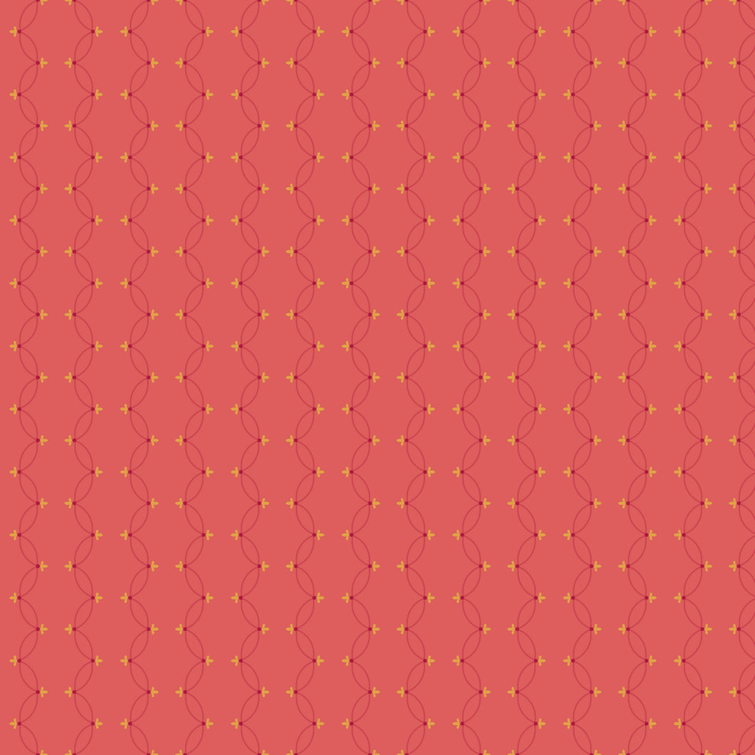 COMING SOON - Orchard House Scallops Coral by Heather Peterson