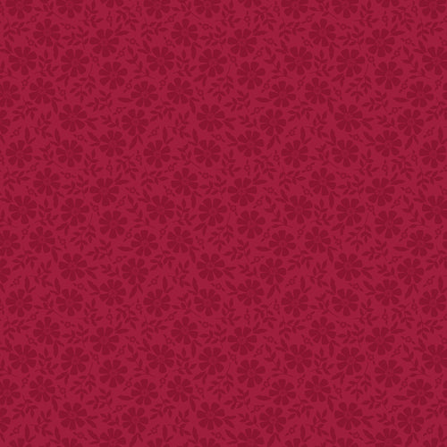 COMING SOON - Orchard House Tonal Flowers Red by Heather Peterson