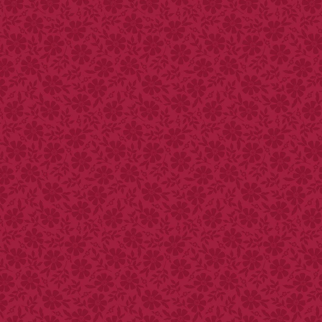 COMING SOON - Orchard House Tonal Flowers Red by Heather Peterson