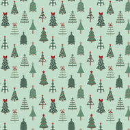 Evergreen Wishes Trees Mint by Traci Reed