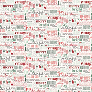 Evergreen Wishes Text Cream by Traci Reed