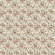 Christmas Time Deer Linen by Dani Mogstad
