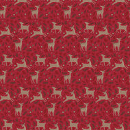 Christmas Time Deer Red by Dani Mogstad