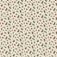 Christmas Time Foliage Linen by Dani Mogstad