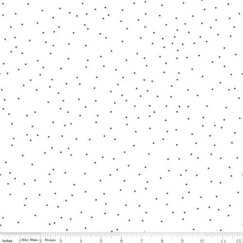 Seasonal Basics Pin Dot Denim by Lori Holt