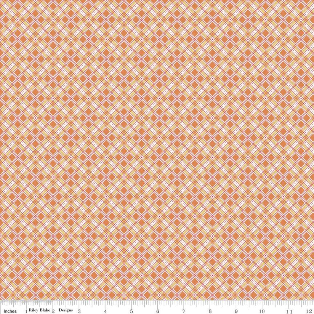 Autumn Love - Plaid Orange by Lori Holt