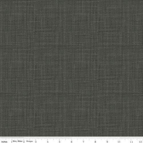 Grasscloth Cottons - Charcoal by Heather Peterson