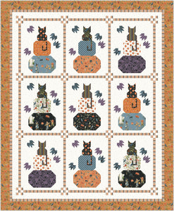 RESERVATION - Trick or Treat Just Kitten Around Quilt Kit by Lisa Audit