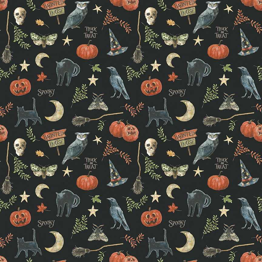 Trick or Treat Spooky Black by Lisa Audit